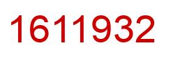 Number 1611932 red image