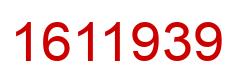 Número 1611939 imagen rojo