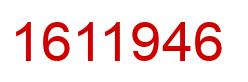 Number 1611946 red image
