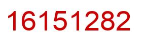Number 16151282 red image