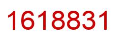 Number 1618831 red image