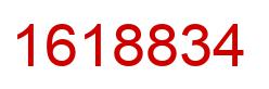 Number 1618834 red image