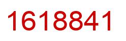 Number 1618841 red image