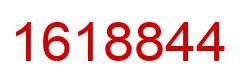 Number 1618844 red image