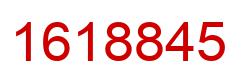 Number 1618845 red image