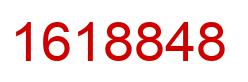 Number 1618848 red image