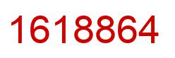 Number 1618864 red image