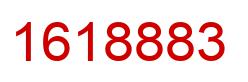 Number 1618883 red image