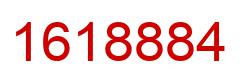 Number 1618884 red image