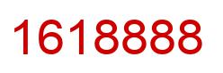 Number 1618888 red image