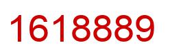Number 1618889 red image