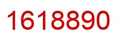Number 1618890 red image