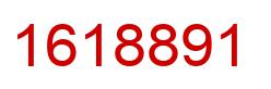 Number 1618891 red image