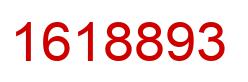 Number 1618893 red image