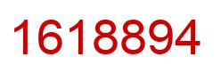Number 1618894 red image
