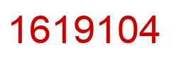 Number 1619104 red image
