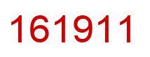 Number 161911 red image