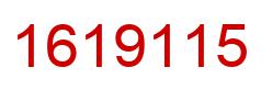 Number 1619115 red image