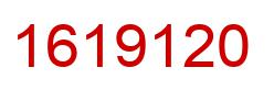 Number 1619120 red image