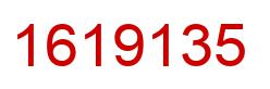 Number 1619135 red image