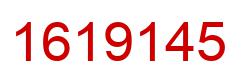 Number 1619145 red image