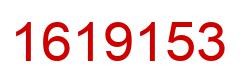 Number 1619153 red image