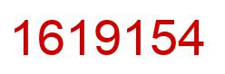 Number 1619154 red image