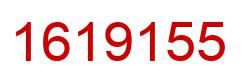 Number 1619155 red image