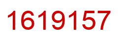Number 1619157 red image