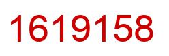 Number 1619158 red image