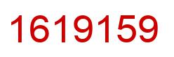 Number 1619159 red image