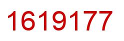 Number 1619177 red image
