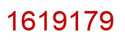 Number 1619179 red image
