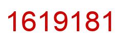 Number 1619181 red image