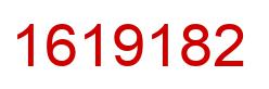 Number 1619182 red image