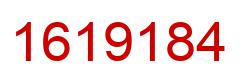 Number 1619184 red image