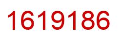 Number 1619186 red image