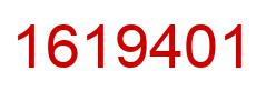 Number 1619401 red image