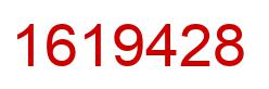 Number 1619428 red image