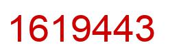 Number 1619443 red image