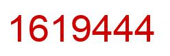 Number 1619444 red image