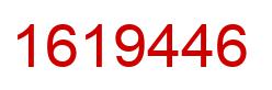 Number 1619446 red image