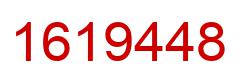 Number 1619448 red image