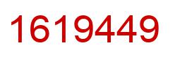 Number 1619449 red image