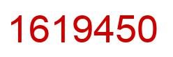 Number 1619450 red image