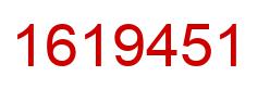 Number 1619451 red image