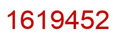 Number 1619452 red image