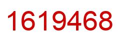 Number 1619468 red image