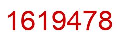 Number 1619478 red image
