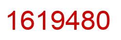 Number 1619480 red image